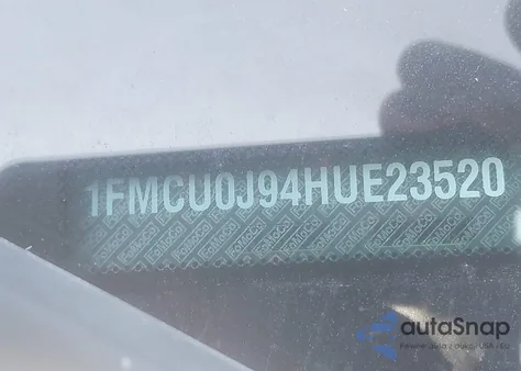 2017 Ford Escape Titanium из США, поврежденный, VIN 1FMCU0J94HUE23520